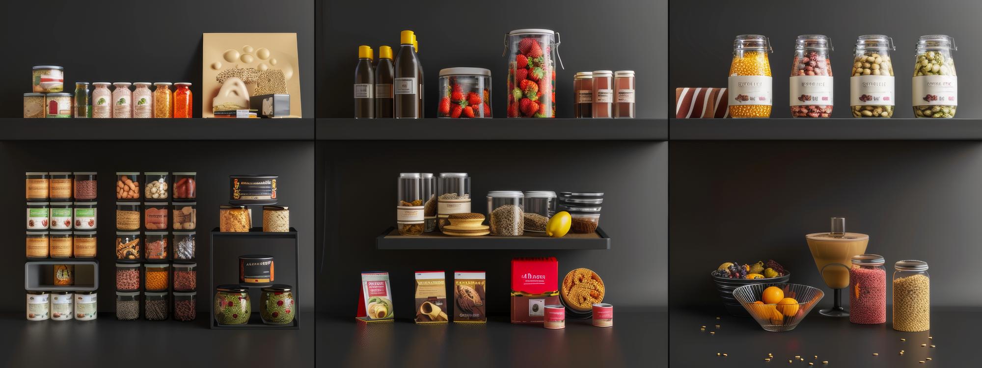 Set of packaged culinary kits